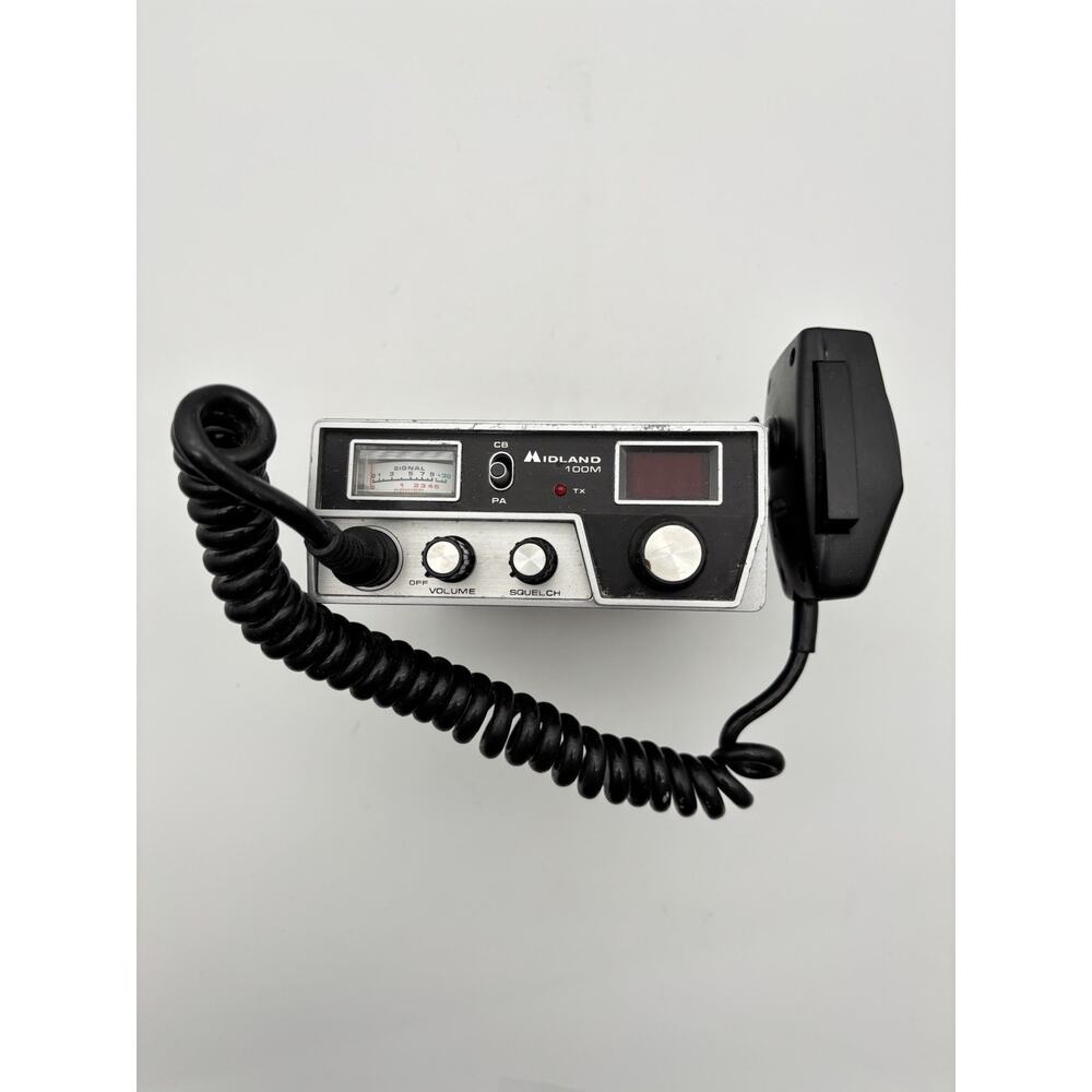 Vintage 1981 CB Radio Midland 100M *Untested* with Mike